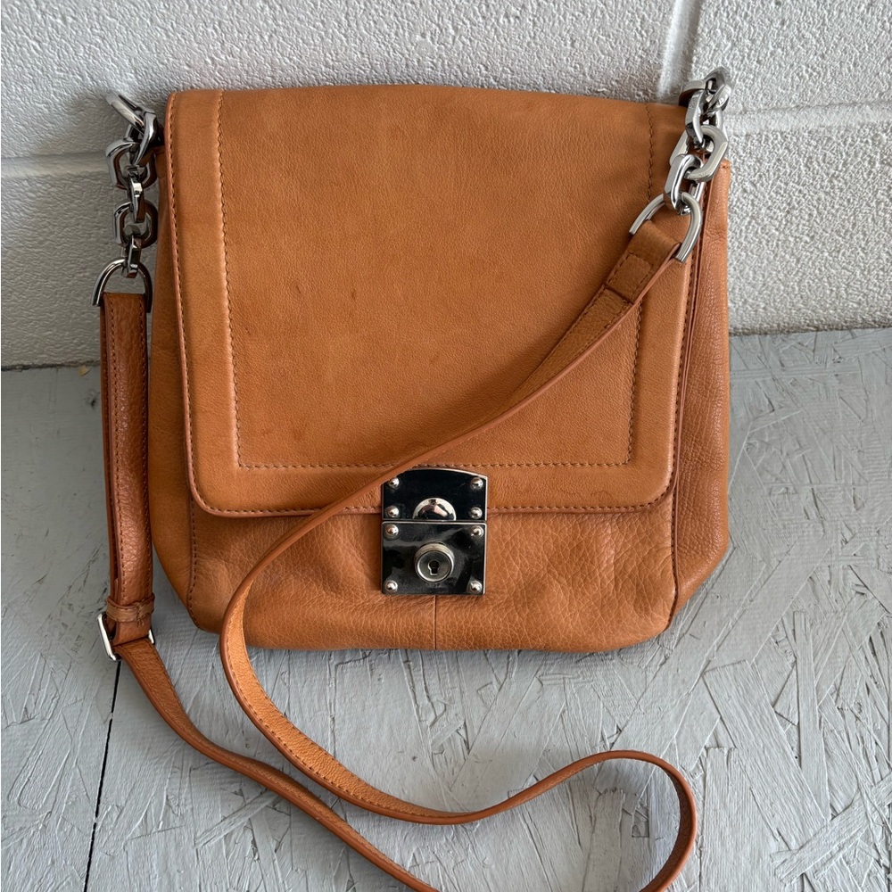 Tan Leather Crossbody Bag -Danier